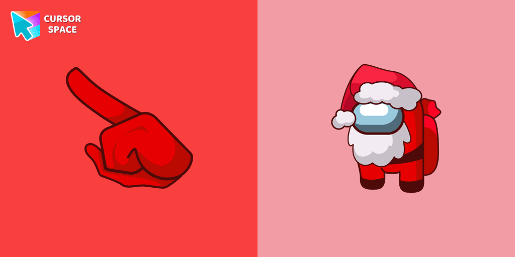 Among Us Santa Character cursor cursor pack